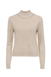 Turtleneck m. Perledetaljer - Ingen Returret
